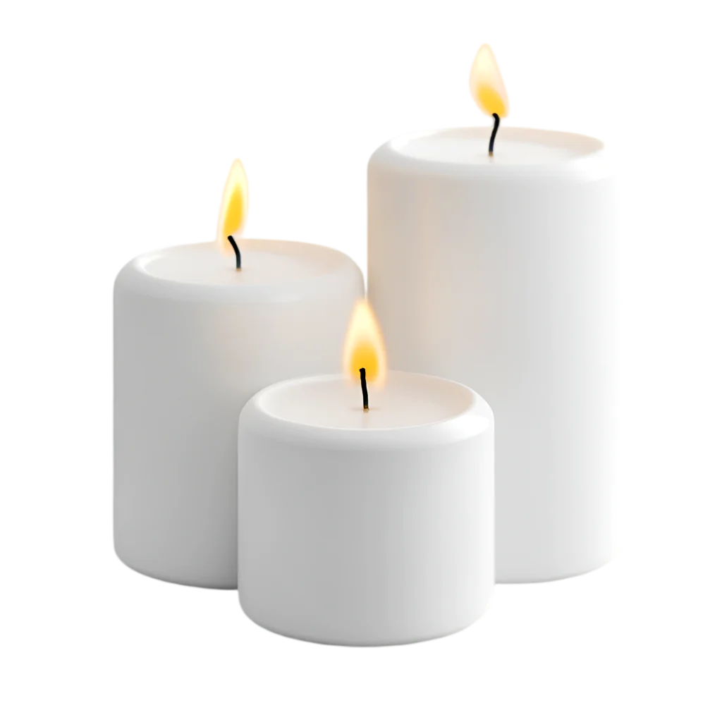 3 candles